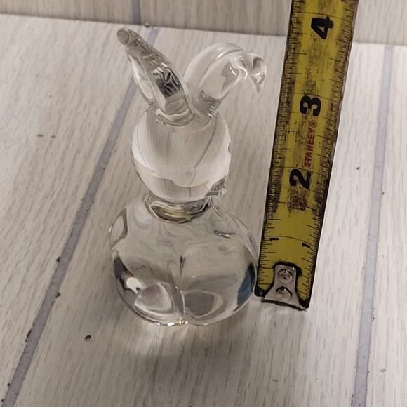 Vtg Hand Blown Glass Bunny Rabbit Easter Figurine Shelf Sitter - Picture 8 of 8